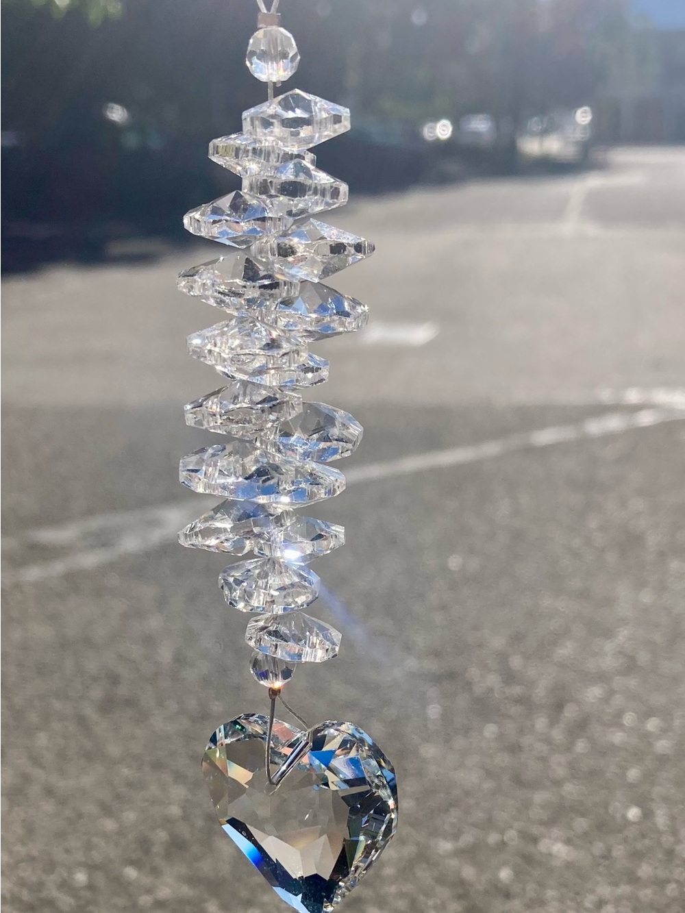 Crystal Heart Hanging Prism Sun Catcher
